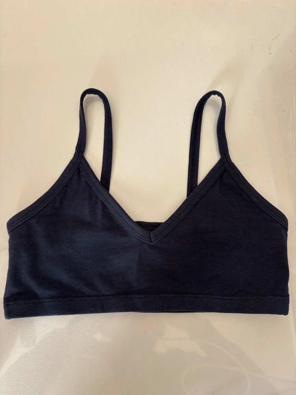 Jungmaven hemp and organic cotton Bralette in Navy, XS - Picture 3 of 10